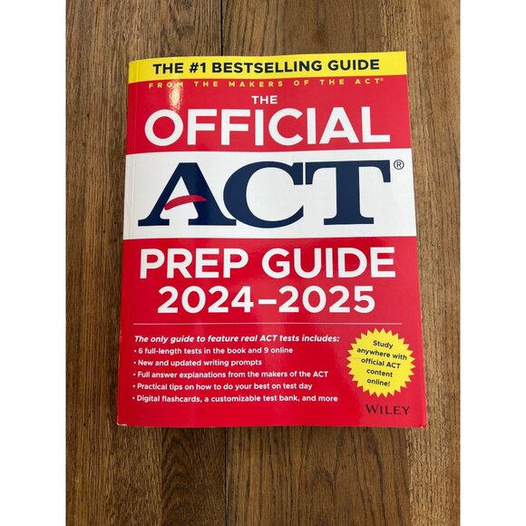The Official ACT Prep Guide 2024-2025 With 9 Practice Tests By Wiley - Picture 1 of 6